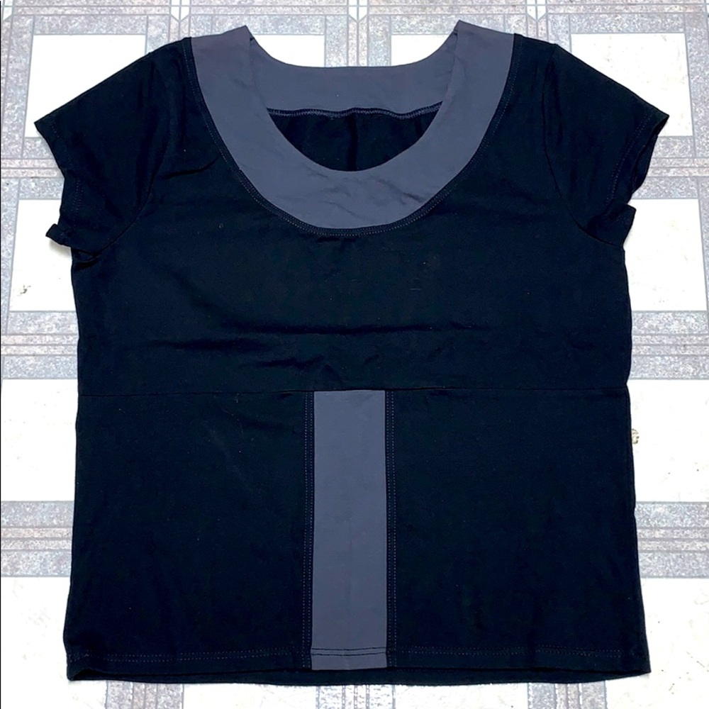 Colorblock Scoop Neck Cap Sleeve Tunic Top NEW 3X
